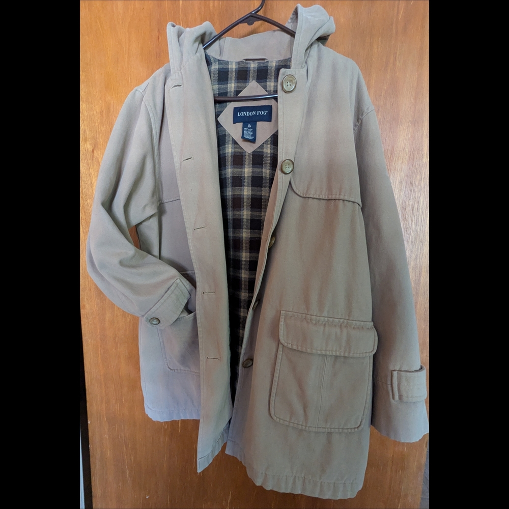 London Fog Hooded Chore Coat
